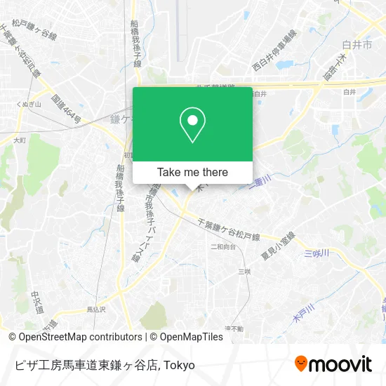 ピザ工房馬車道東鎌ヶ谷店 map