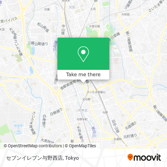 セブンイレブン与野西店 map