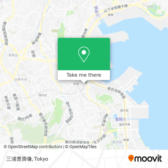 Statue of Miura Toyohisa map