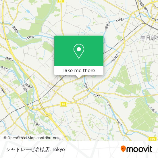 シャトレーゼ岩槻店 map