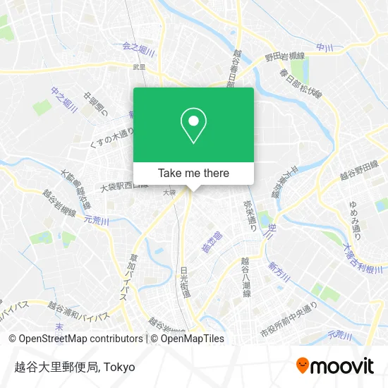 越谷大里郵便局 map