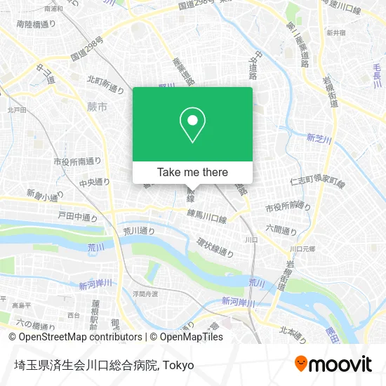 埼玉県済生会川口総合病院 map