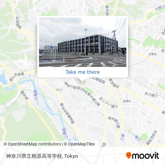 神奈川県立相原高等学校 map
