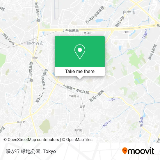 咲が丘緑地公園 map