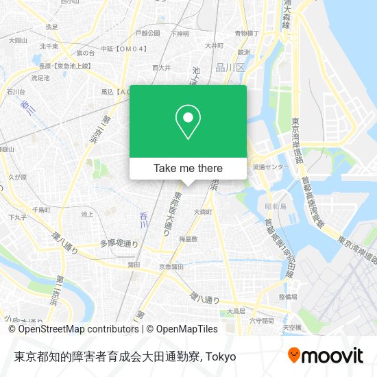 東京都知的障害者育成会大田通勤寮 map