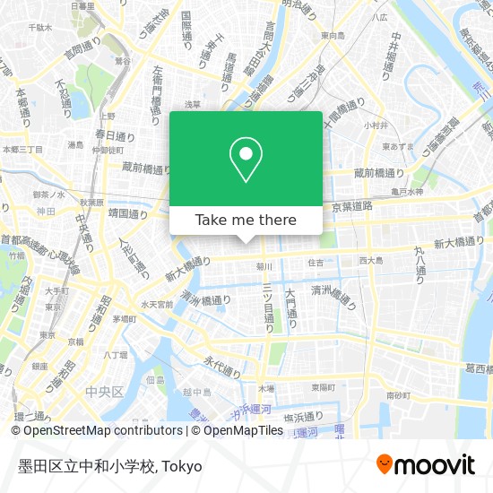 墨田区立中和小学校 map