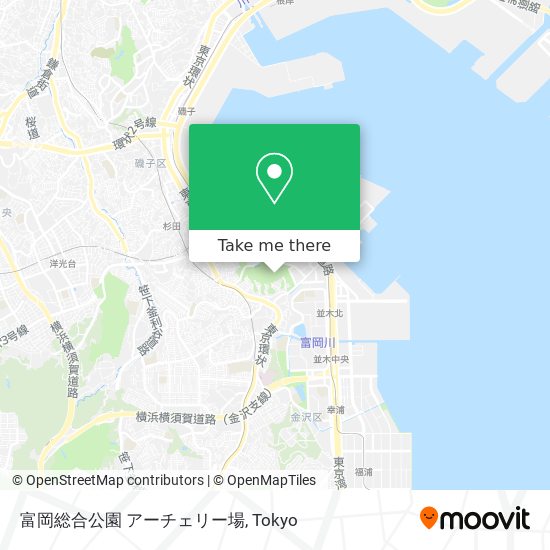 富岡総合公園 アーチェリー場 map