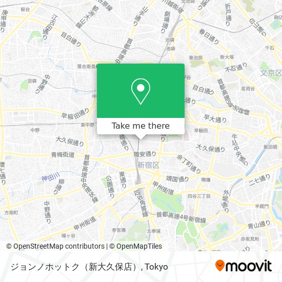 ジョンノホットク（新大久保店） map