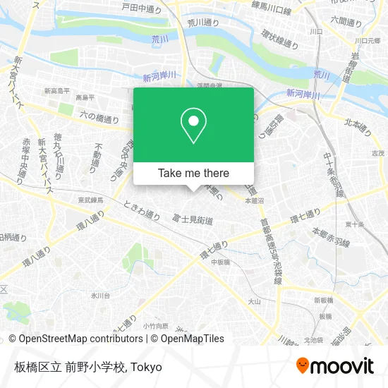 板橋区立 前野小学校 map