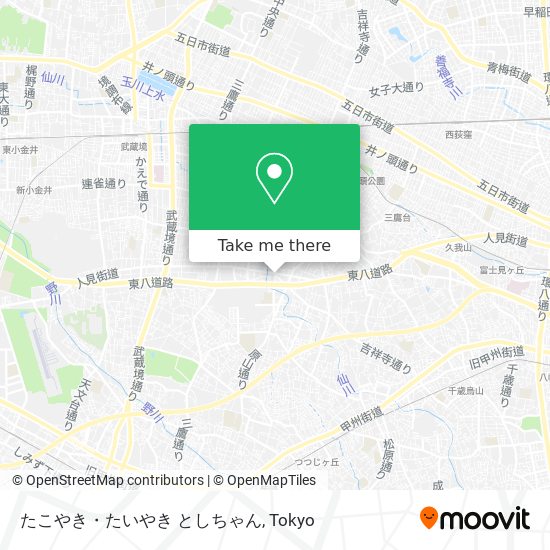 たこやき・たいやき としちゃん map