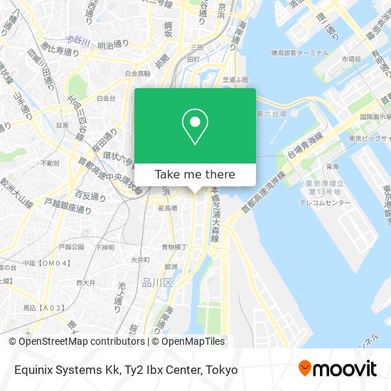 Equinix Systems Kk, Ty2 Ibx Center map