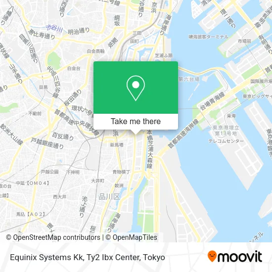 Equinix Systems Kk, Ty2 Ibx Center map
