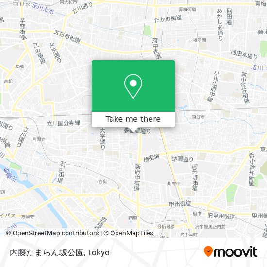 内藤たまらん坂公園 map