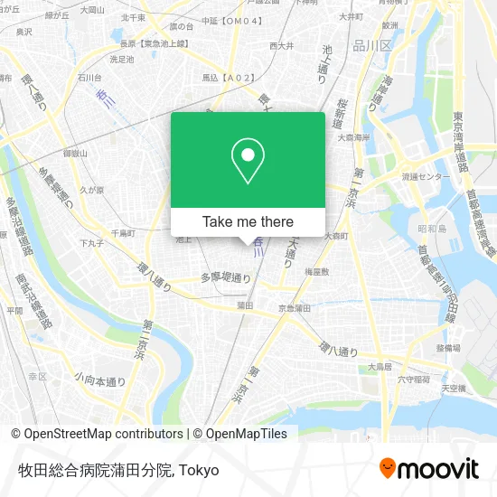 牧田総合病院蒲田分院 map