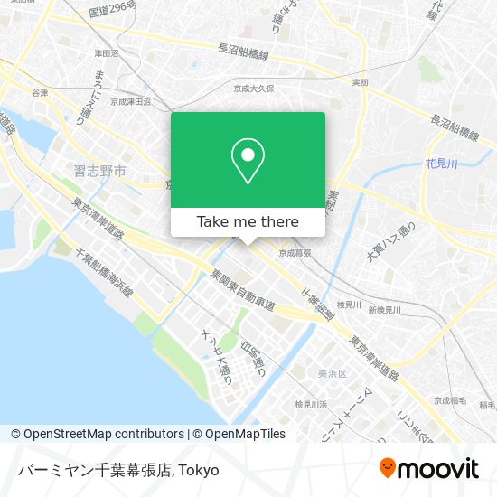 バーミヤン千葉幕張店 map