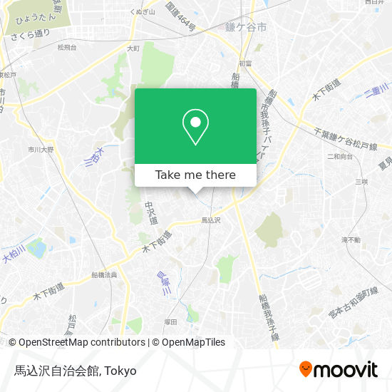 馬込沢自治会館 map
