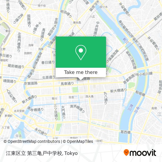 江東区立 第三亀戸中学校 map