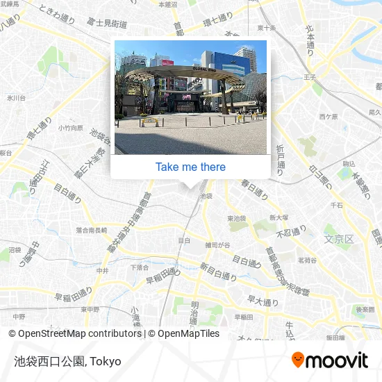 池袋西口公園 map
