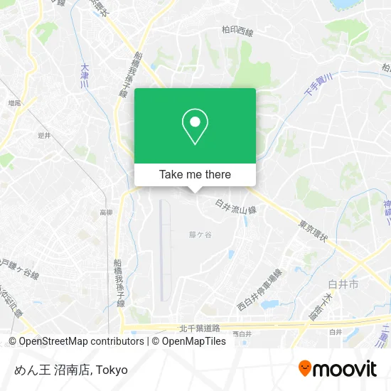 めん王 沼南店 map