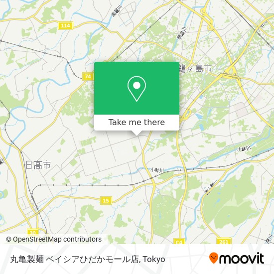 丸亀製麺 ベイシアひだかモール店 map