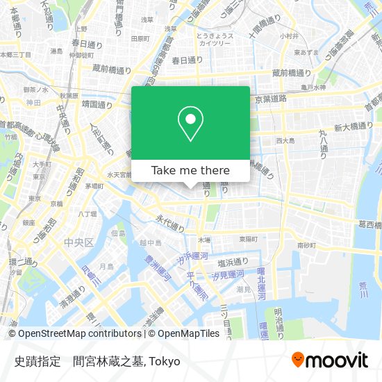 史蹟指定　間宮林蔵之墓 map