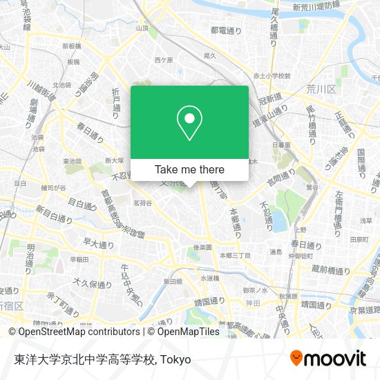 東洋大学京北中学高等学校 map