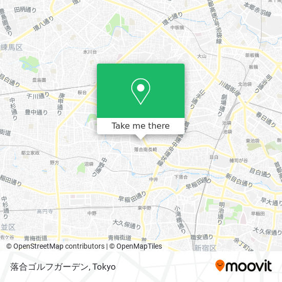 落合ゴルフガーデン map