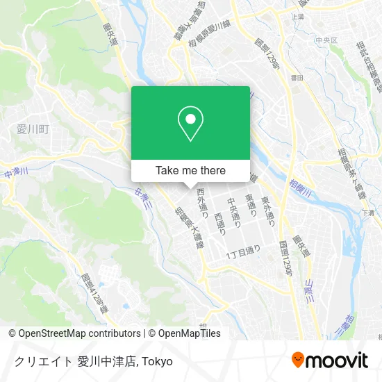 Create Aikawa Nakatsu Store map