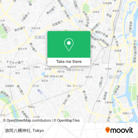 旗岡八幡神社 map