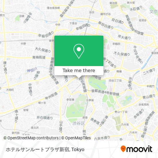 ホテルサンルートプラザ新宿 map