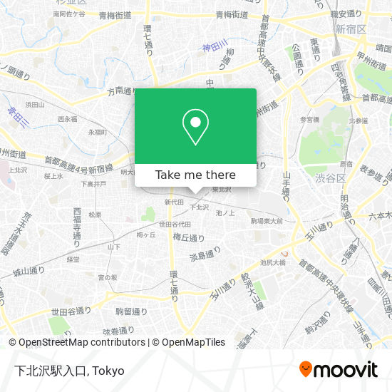 下北沢駅入口 map