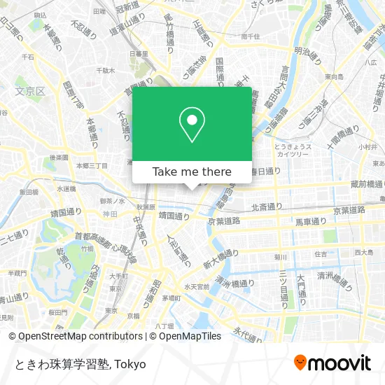 Tokiwa Abacus Learning School map