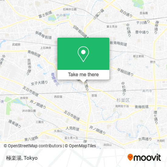 極楽湯 map