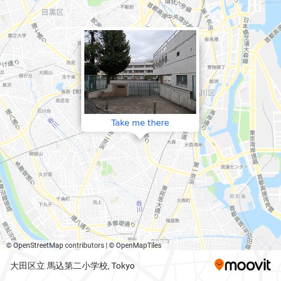 大田区立 馬込第二小学校 map