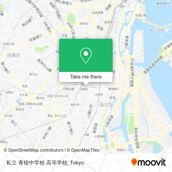 私立 青稜中学校 高等学校 map