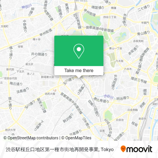 渋谷駅桜丘口地区第一種市街地再開発事業 map