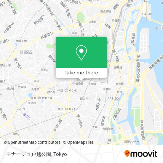 モナージュ戸越公園 map