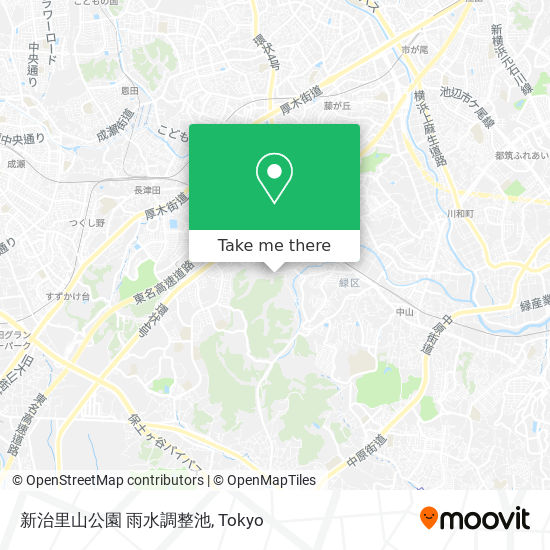 新治里山公園 雨水調整池 map