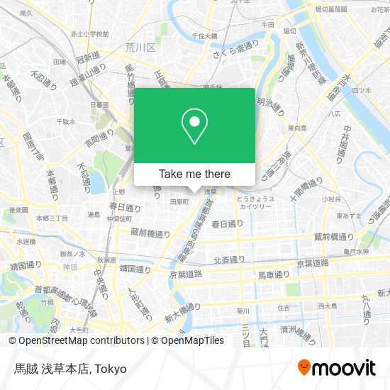 馬賊 浅草本店 map