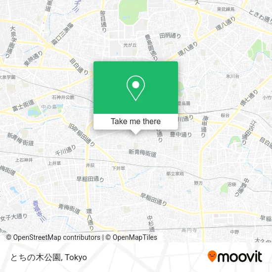 とちの木公園 map