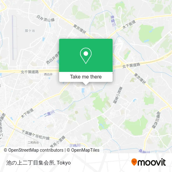 池の上二丁目集会所 map