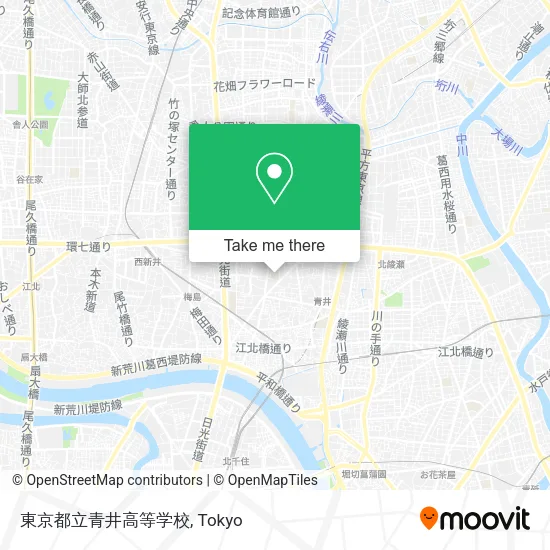 東京都立青井高等学校 map