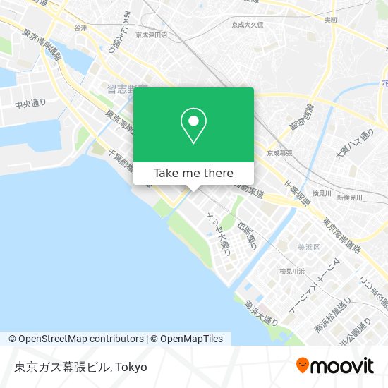 東京ガス幕張ビル map