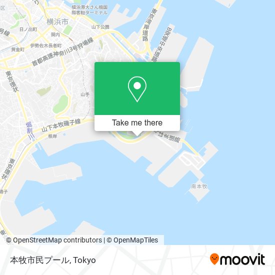 本牧市民プール map
