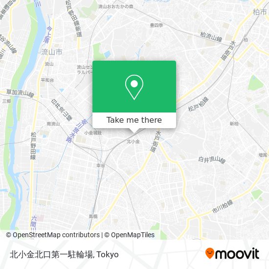 怎樣搭地鐵或巴士去松戸市的北小金北口第一駐輪場 Moovit