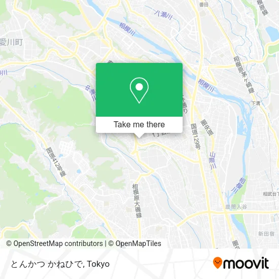 とんかつ かねひで map