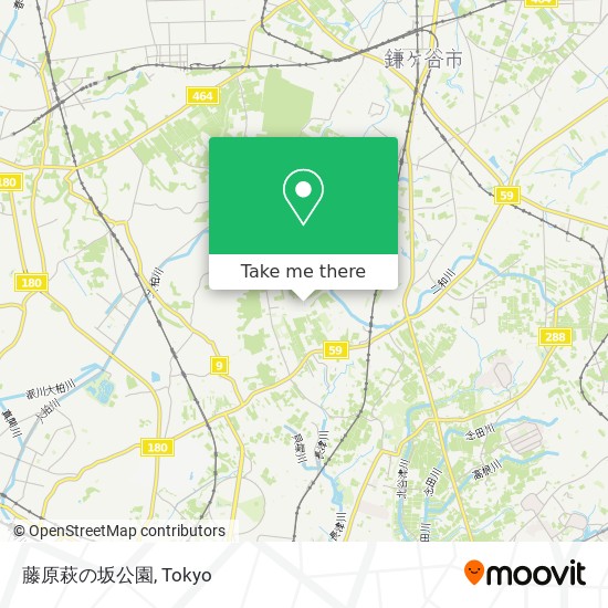 藤原萩の坂公園 map