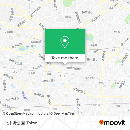 北中野公園 map