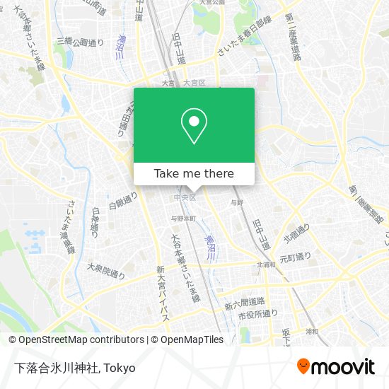下落合氷川神社 map