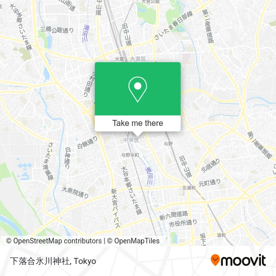 下落合氷川神社 map